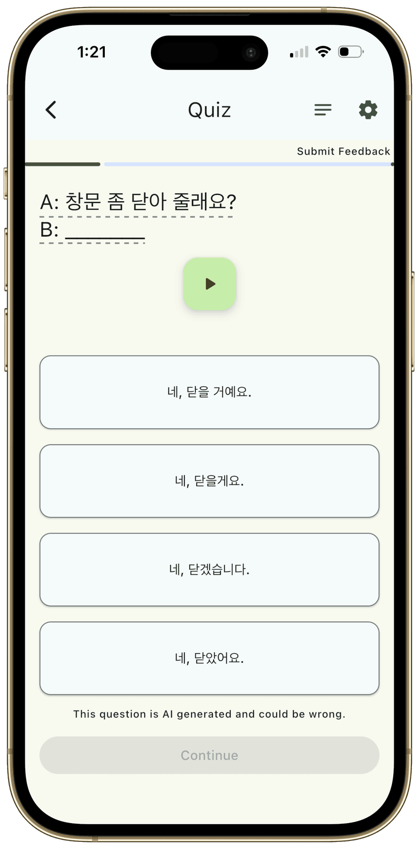 Multiple Quiz Types